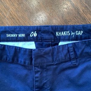 Gap Skinny Mini Khakis in Navy